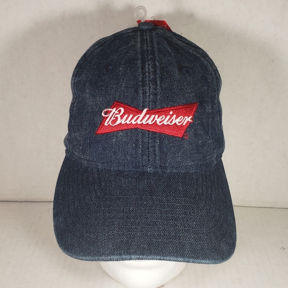 Budweiser Other - NWT Unisex Budweiser Blue Jean Adjustable Cap